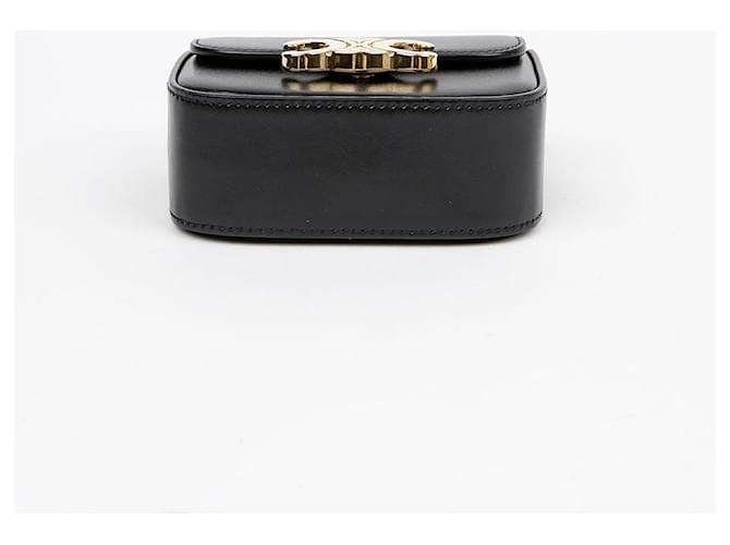 Céline Borsa a tracolla Claude Mini Nero - vista 6