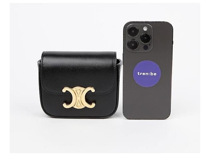 Céline Borsa a tracolla Claude Mini Nero - vista 7