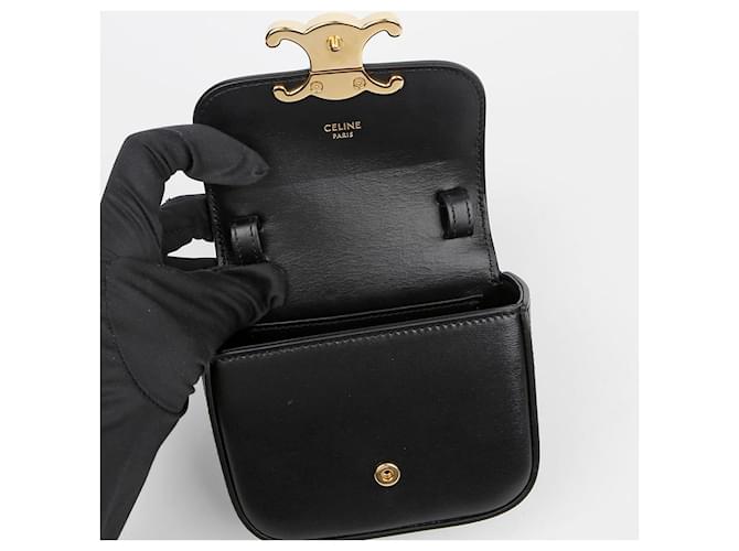 Céline Borsa a tracolla Claude Mini Nero - vista 8