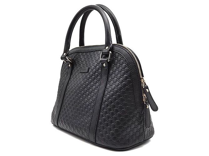 Gucci Micro Suede Dome Medium Preto - vista 2