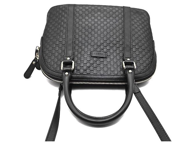 Gucci Micro Suede Dome Medium Preto - vista 6