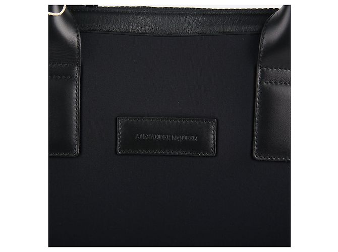 Alexander Mcqueen Borsa Tote da Viaggio in Nylon Blu Navy - vista 2