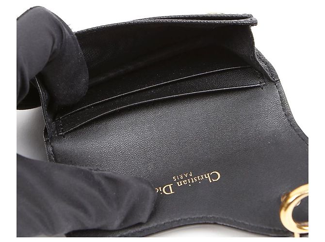 Saddle Dior Sattelklappen-Kartenetui Schwarz - Ansicht 8