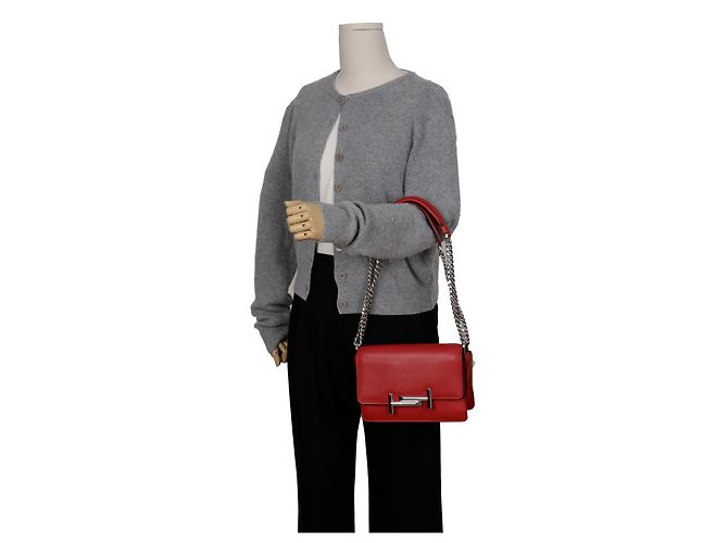 Tod's Borsa a tracolla con catena in pelle Rossa Rosso - vista 12