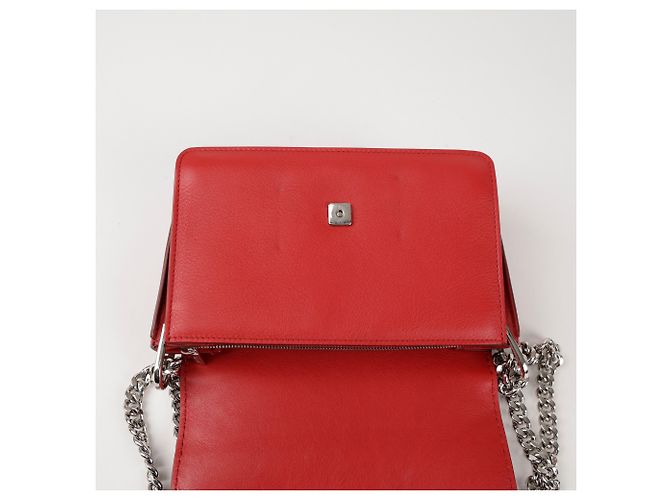 Tod's Borsa a tracolla con catena in pelle Rossa Rosso - vista 8