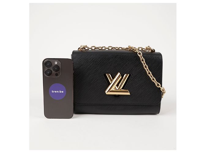 Louis Vuitton Borsa Tote Twist Epi MM Nera Nero - vista 6