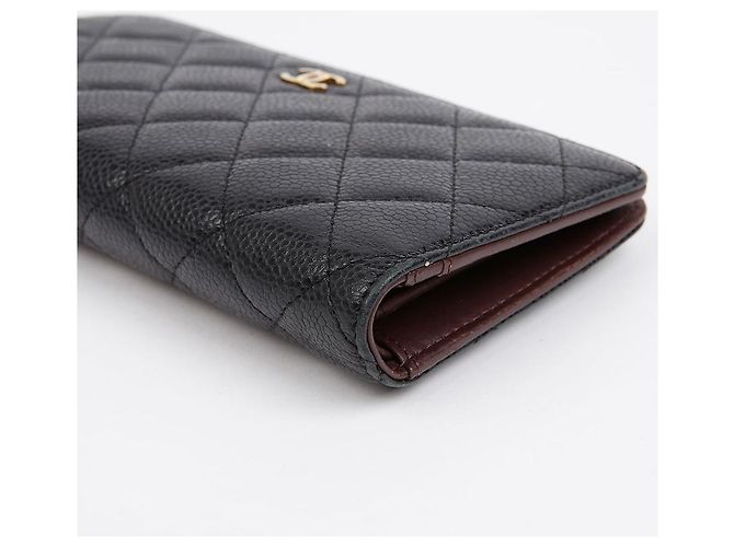 Timeless Chanel Cartera Larga Clásica con Sol Atemporal Negro - vista 10
