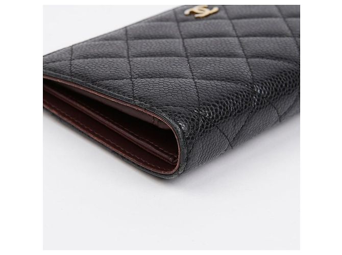 Timeless Chanel Cartera Larga Clásica con Sol Atemporal Negro - vista 9