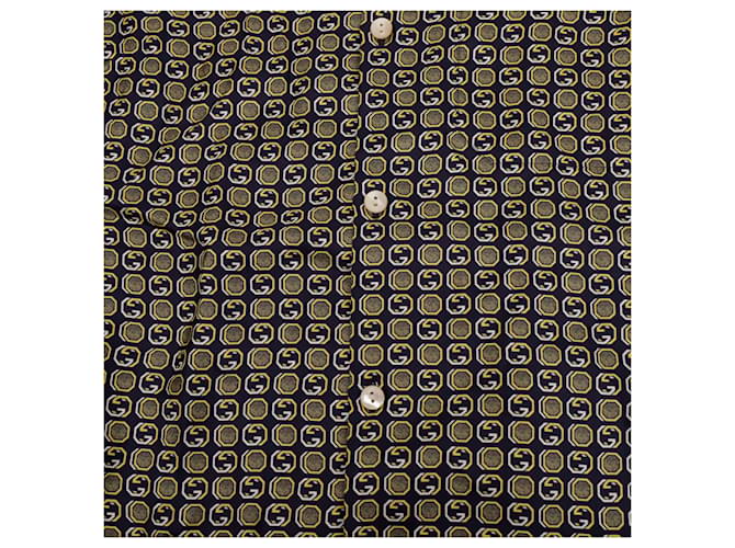 Gucci Camicia con Stampa Interlocking Taglia Multicolore - vista 4