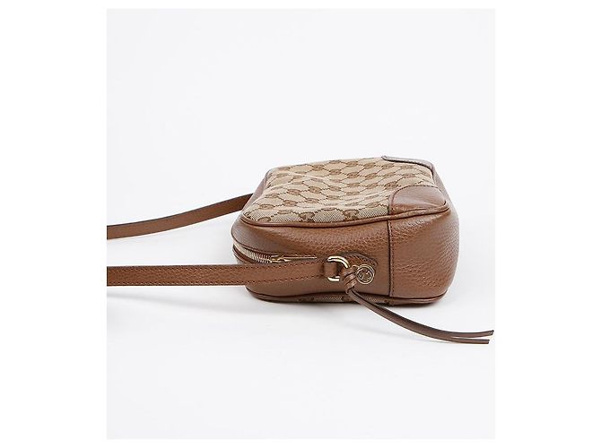 Gucci Borsa a tracolla Disco Marrone - vista 5
