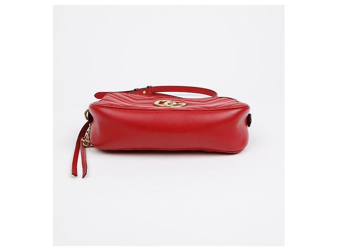 Gucci Piccola borsa a tracolla GG Marmont Rossa - vista 6