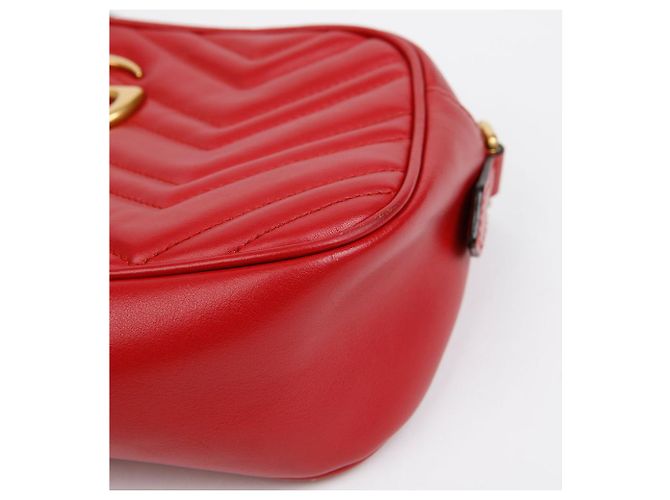 Gucci Piccola borsa a tracolla GG Marmont Rossa - vista 7