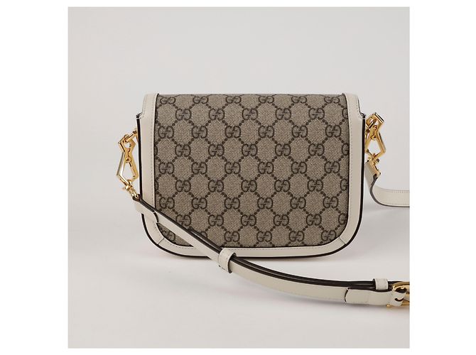 Horsebit 1955 Gucci Horsebit Mini Shoulder Bag White - view 3