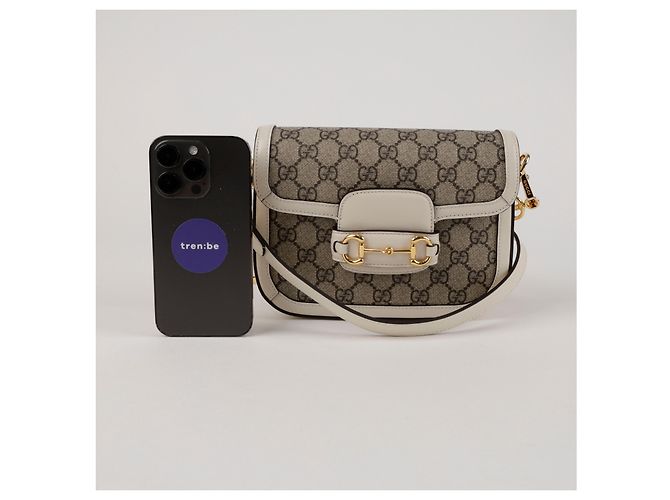 Horsebit 1955 Gucci Horsebit Mini Shoulder Bag White - view 6