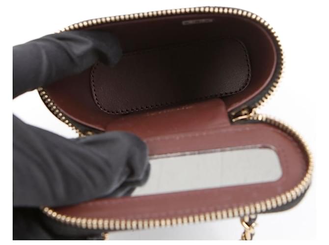 Vanity Chanel Mini borsa a tracolla Classic Caviar Nera Nero - vista 10