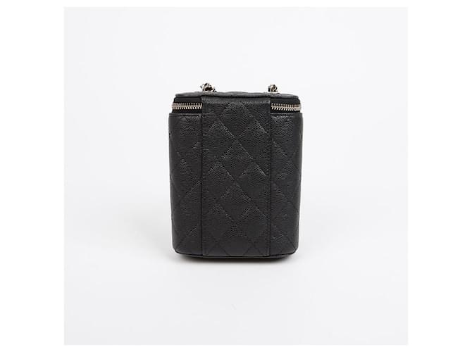 Vanity Chanel Mini borsa a tracolla Classic Caviar Nera Nero - vista 5