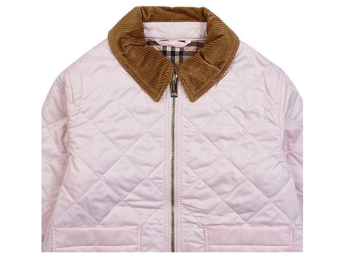 Burberry Steppjacke mit Diamantmuster Weiß - Ansicht 3