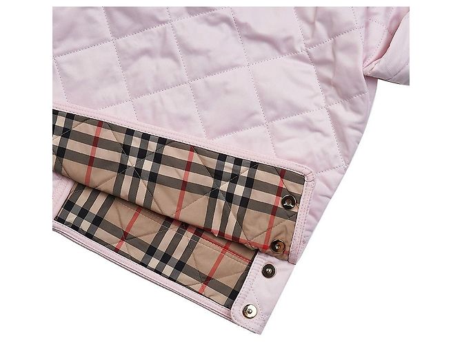 Burberry Steppjacke mit Diamantmuster Weiß - Ansicht 8