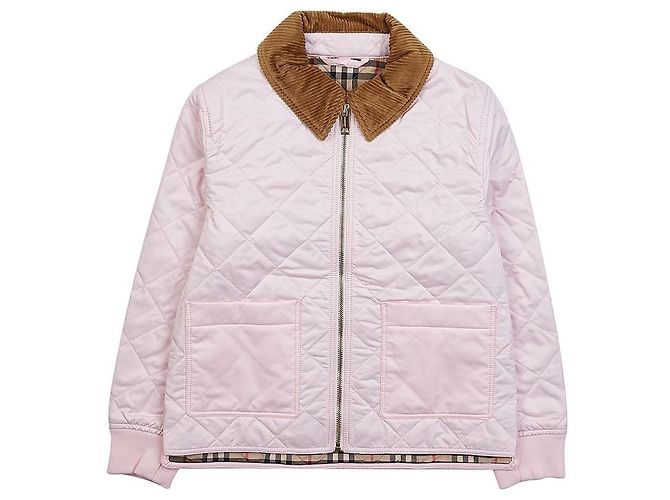 Burberry Steppjacke mit Diamantmuster Weiß - Ansicht 10
