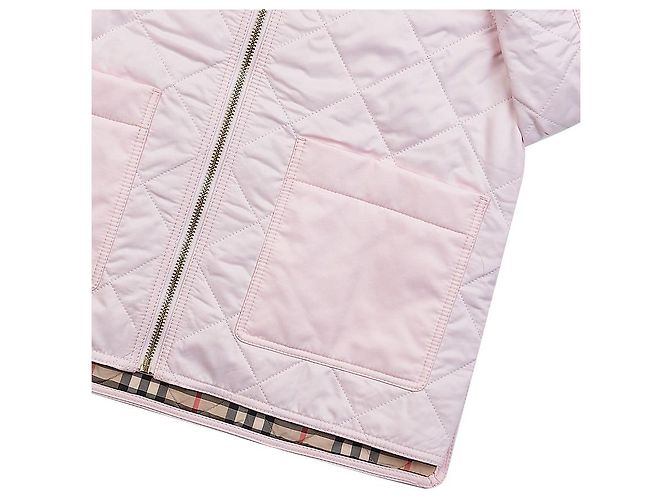 Burberry Steppjacke mit Diamantmuster Weiß - Ansicht 6