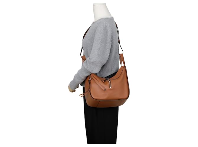 Loewe Borsa a tracolla shopper Hammock Small Marrone - vista 13