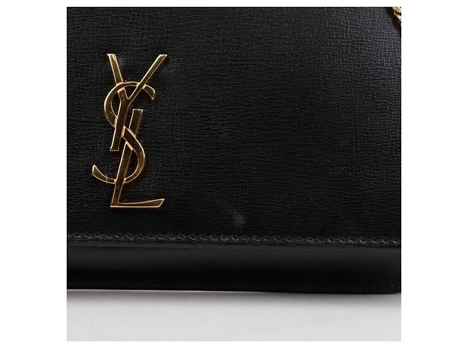Saint Laurent Portacellulare Monogram Crossbody Nero - vista 3