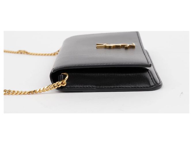 Saint Laurent Portacellulare Monogram Crossbody Nero - vista 6