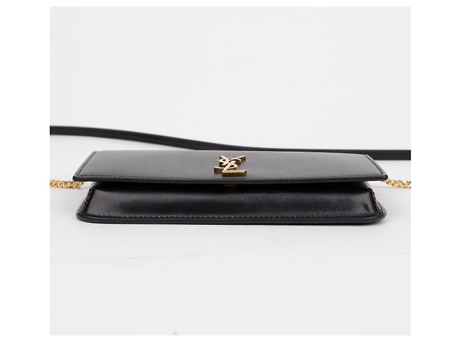 Saint Laurent Portacellulare Monogram Crossbody Nero - vista 7