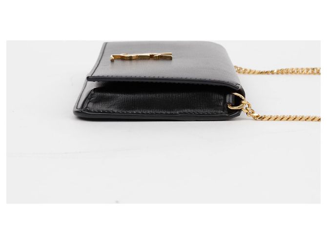 Saint Laurent Portacellulare Monogram Crossbody Nero - vista 8