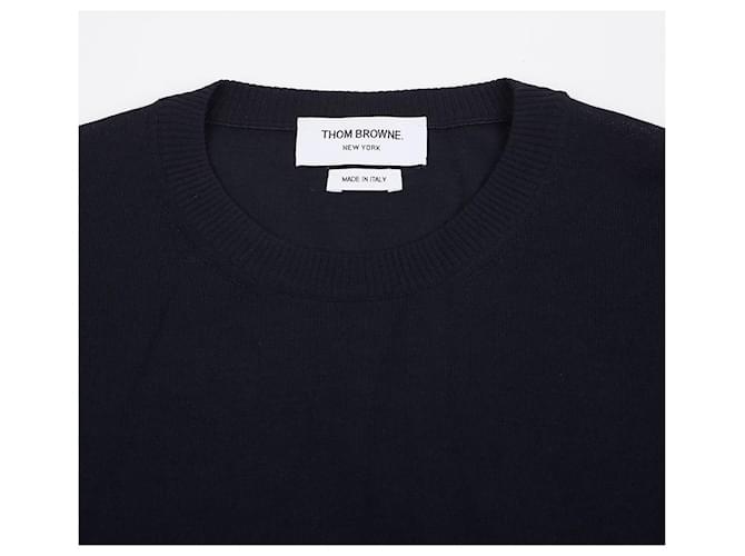 Thom Browne Diagonaler Armband-Strickgröße Blau - Ansicht 3