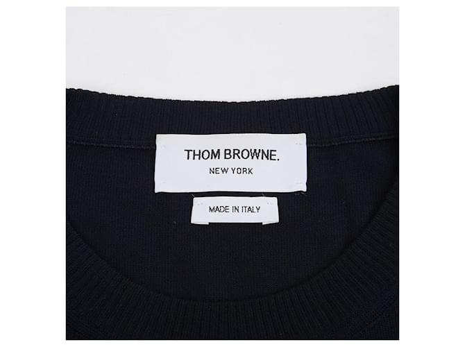 Thom Browne Diagonaler Armband-Strickgröße Blau - Ansicht 4