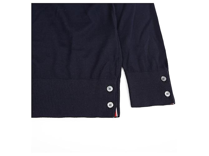 Thom Browne Diagonaler Armband-Strickgröße Blau - Ansicht 6