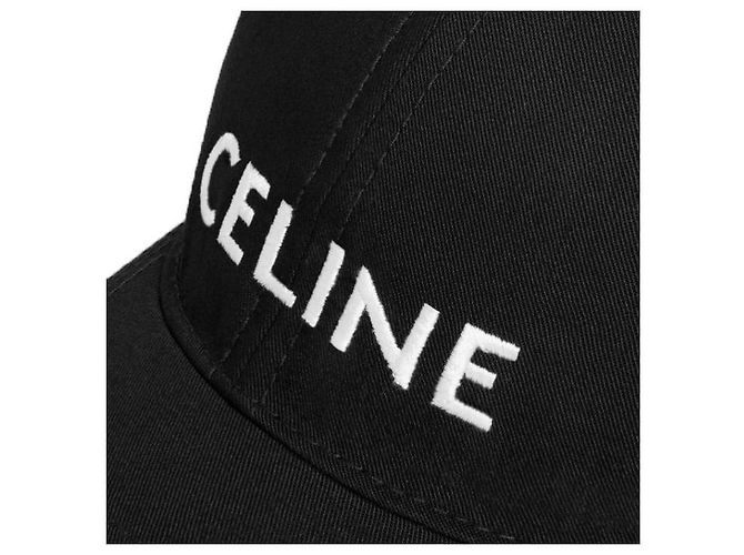 Céline Bestickte Logo-Cap Schwarz - Ansicht 5