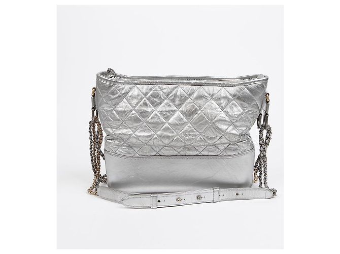Chanel Borsa Gabrielle Large Hobo a Spalla e Tracolla Argento - vista 2