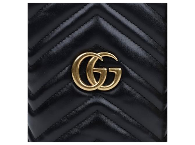Gucci Mini borsa a secchiello GG Marmont nera Nero - vista 2