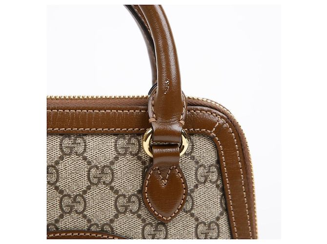Horsebit 1955 Gucci Horsebit Mini Tote Schultertasche Braun - Ansicht 2