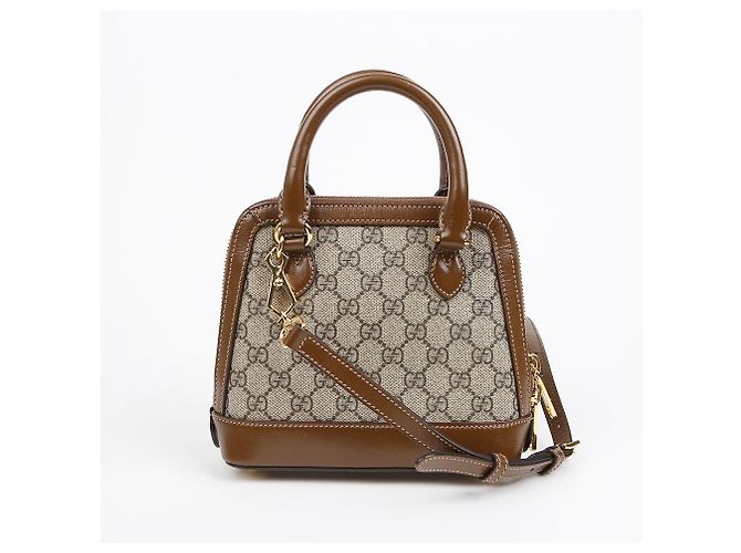 Horsebit 1955 Gucci Horsebit Mini Tote Schultertasche Braun - Ansicht 4