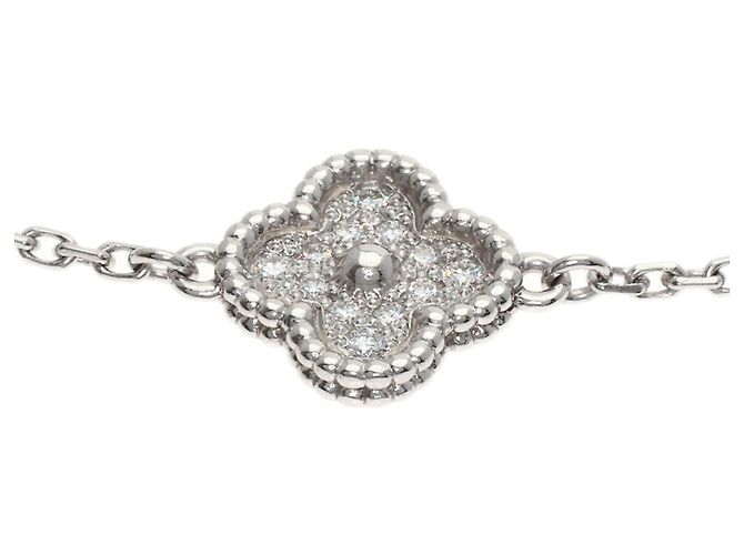 Bracciale Sweet Alhambra in Diamante Van Cleef & Arpels Argento - vista 2