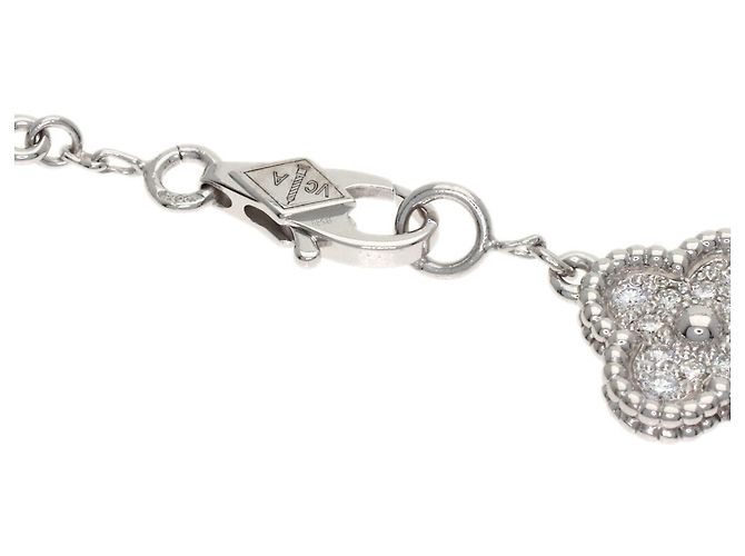 Bracciale Sweet Alhambra in Diamante Van Cleef & Arpels Argento - vista 3