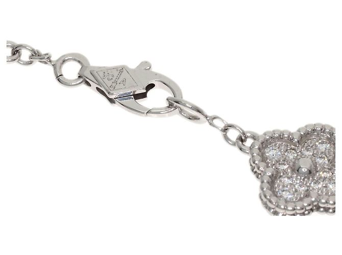 Bracciale Sweet Alhambra in Diamante Van Cleef & Arpels Argento - vista 4