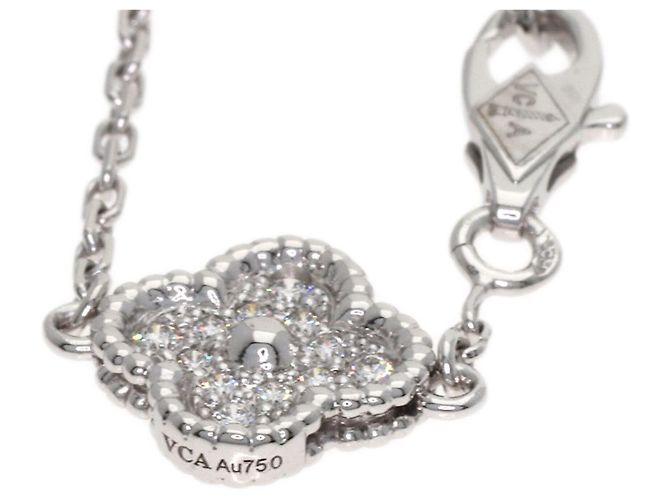 Bracciale Sweet Alhambra in Diamante Van Cleef & Arpels Argento - vista 5
