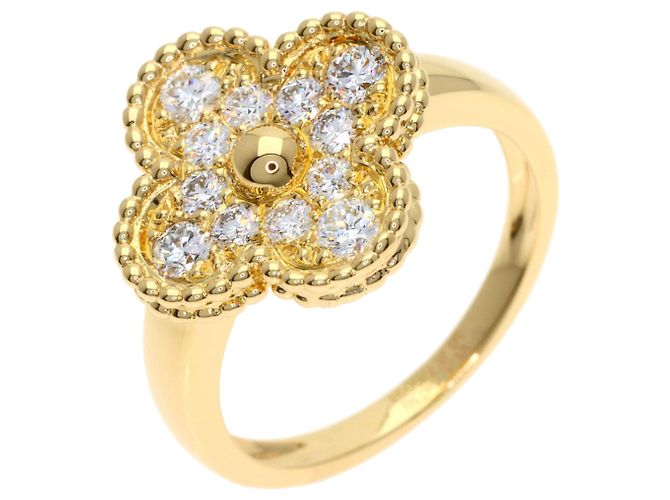 Van Cleef & Arpels Vintage Alhambra Diamantring Golden - Ansicht 2
