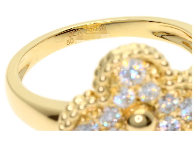 Van Cleef & Arpels Vintage Alhambra Diamantring Golden - Ansicht 5