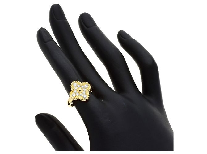 Van Cleef & Arpels Vintage Alhambra Diamantring Golden - Ansicht 6