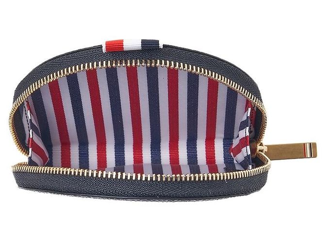 Thom Browne Leder-Kleingeldbeutel für Damen Schwarz - Ansicht 10