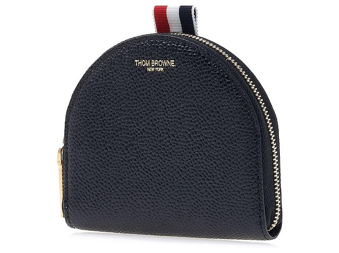 Thom Browne Leder-Kleingeldbeutel für Damen Schwarz - Ansicht 2