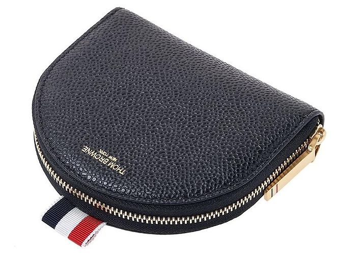 Thom Browne Leder-Kleingeldbeutel für Damen Schwarz - Ansicht 4