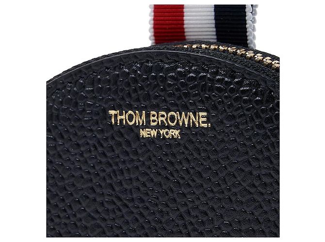 Thom Browne Leder-Kleingeldbeutel für Damen Schwarz - Ansicht 6