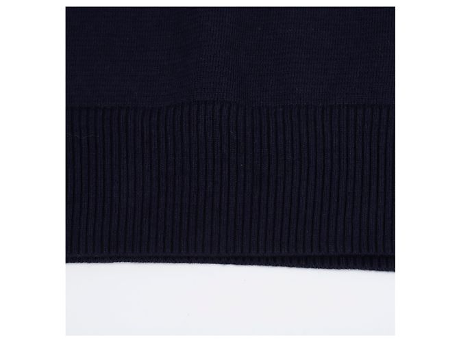 Thom Browne Milano Stitch Crewneck Pullover mit Armband Navy Blau - Ansicht 10