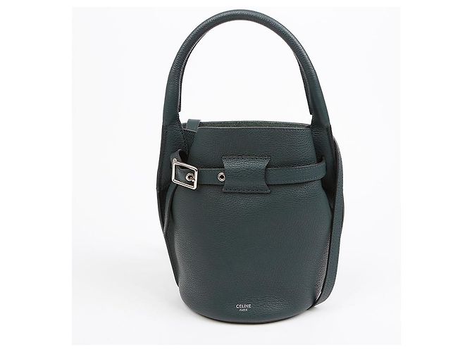 Céline Big Bag Nano Bucket Schultertasche Grün - Ansicht 2